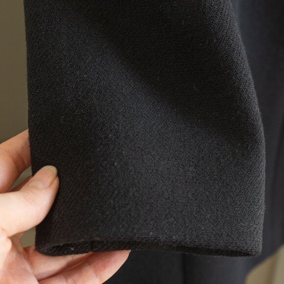 Kate Spade Dorothy Coat Bow Neck Black Wool Mod Mid Century Retro Classic jacket - Picture 10 of 15